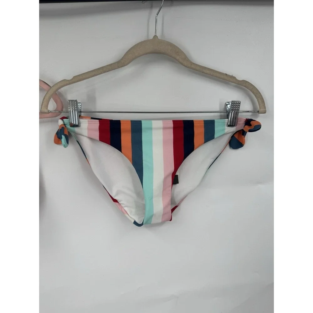 Hollister Striped Bikini Set‎ Women L/S Colorful Beach NEW Coastal Preppy Summer
